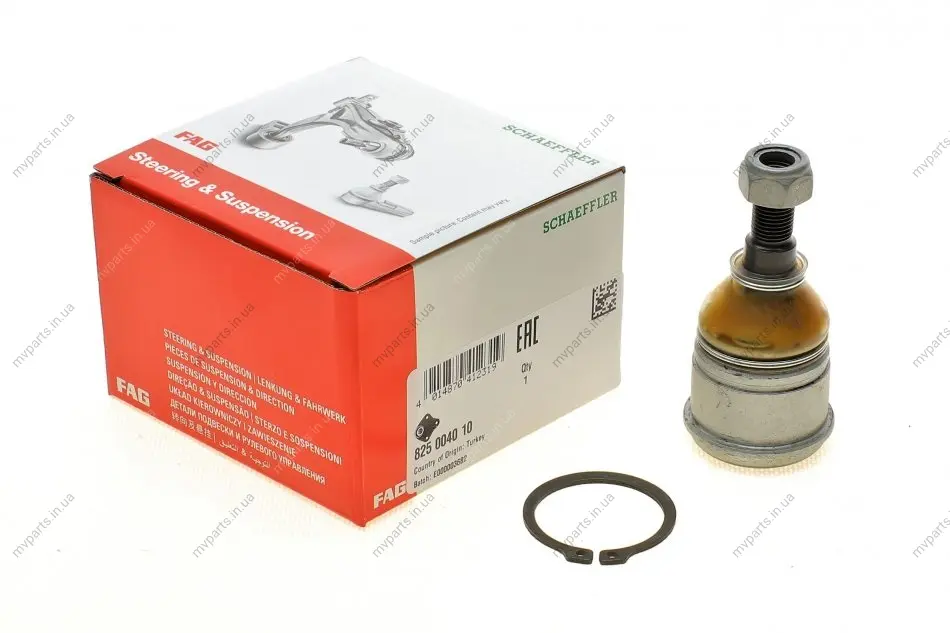 Опора кульова (передня/знизу) Honda Accord/Civic 1.3-2.0 83-95 825 0040 10 FAG 825-0040-10 (фото 1)