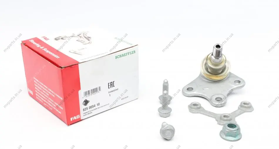 Опора кульова (передня/знизу/ззовні/L) Audi A2/Skoda Fabia/Roomster/VW Polo 99-10 825 0054 10 FAG 825-0054-10 (фото 1)