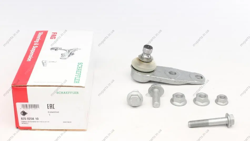 Опора кульова (передня) Renault Kangoo 97- (болт 12мм) 825 0258 10 FAG 825-0258-10 (фото 1)