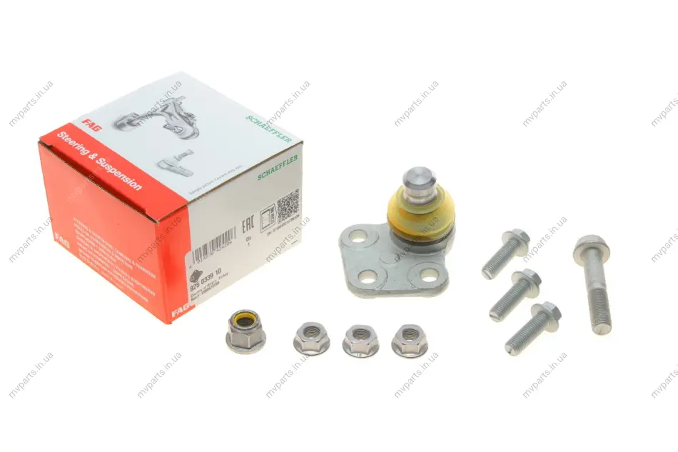 Опора кульова (передня/знизу/R) Renault Kangoo/MB Citan (W415) 1.2-1.6 08- 825 0339 10 FAG 825-0339-10 (фото 1)