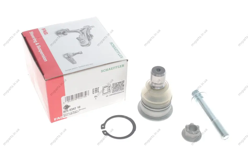 Опора кульова (передня/знизу) Nissan Qashqai/Renault Kadjar/Koleos 07- 825 0342 10 FAG 825-0342-10 (фото 1)