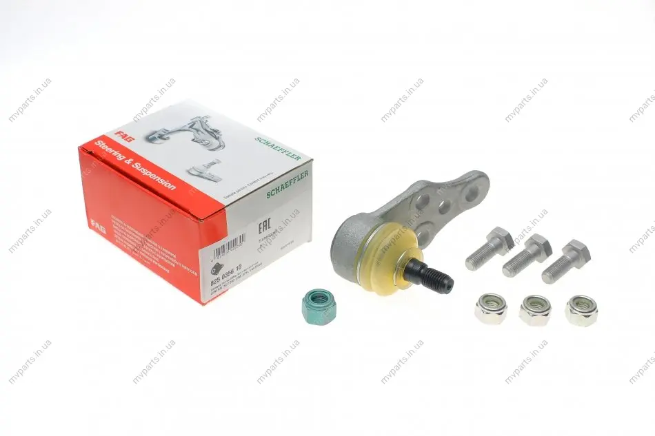 Опора кульова (передня/знизу) Daewoo Lanos 97- (конус 13,40mm) 825 0356 10 FAG 825-0356-10 (фото 1)