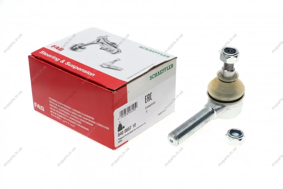 Наконечник тяги рульової BMW 5 (E28/E34) 81-99 840 0657 10 FAG 840-0657-10 (фото 1)