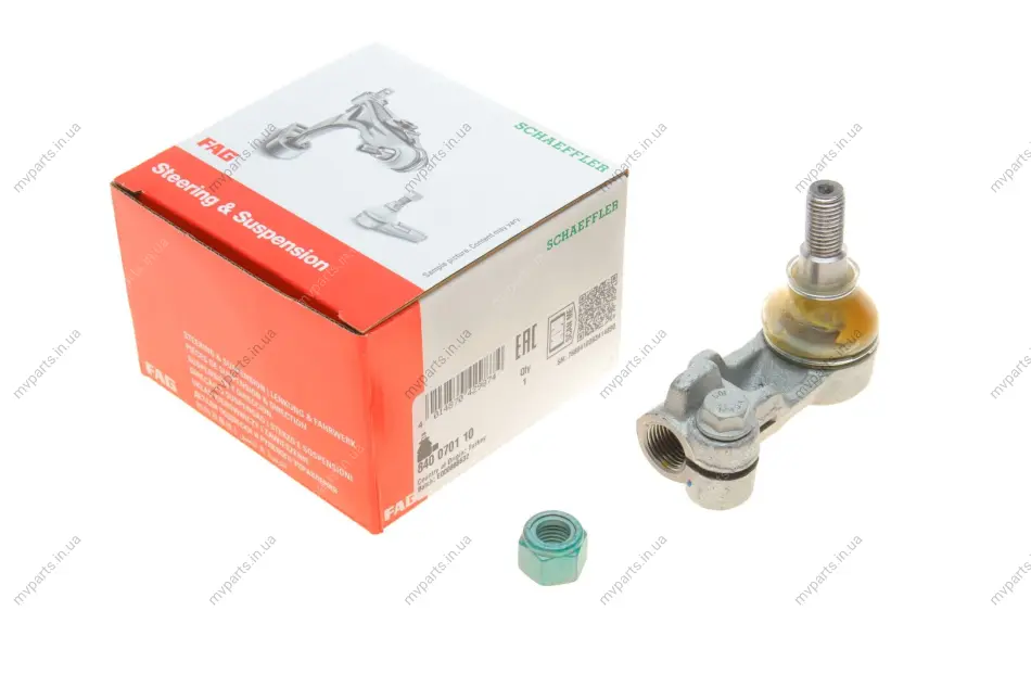 Наконечник тяги рульової (R) Land Rover Freelander 98-06 840 0701 10 FAG 840-0701-10 (фото 1)