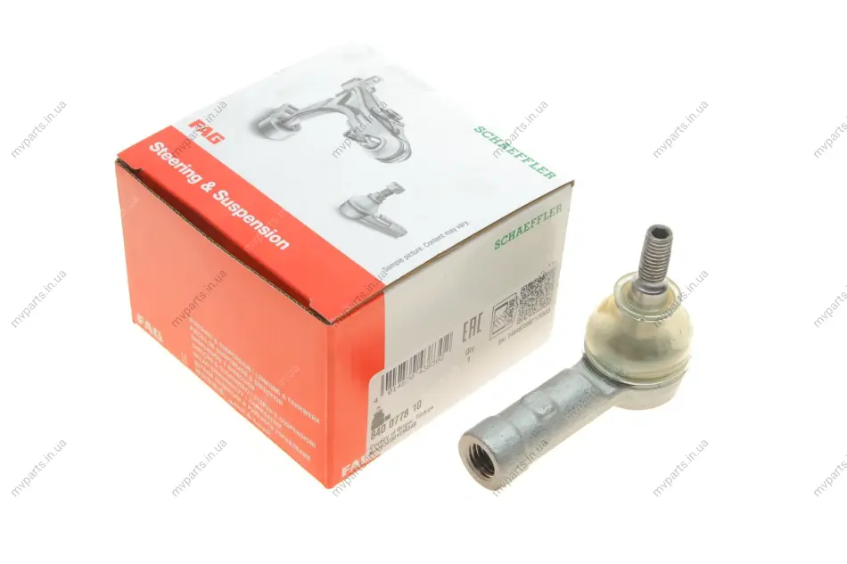 Наконечник тяги рульової Ford Connect 02-, Л=П 840 0778 10 FAG 840-0778-10 (фото 1)
