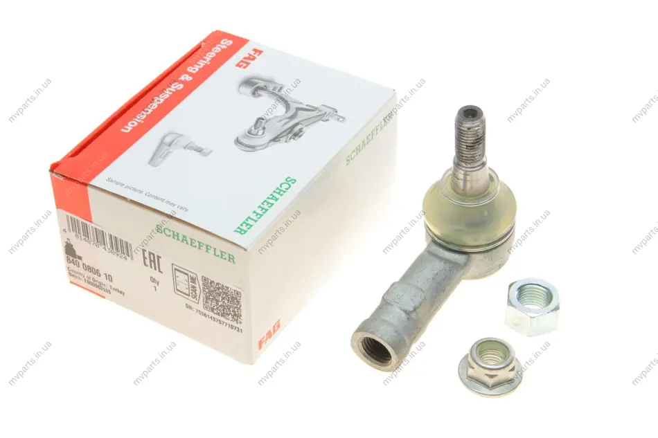 Наконечник тяги рульової Opel Vectra B 95-, Л=П 840 0806 10 FAG 840-0806-10 (фото 1)