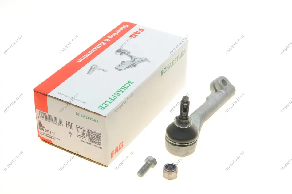 Наконечник тяги рульової (L) Renault Kangoo 97- 840 0871 10 FAG 840-0871-10 (фото 1)
