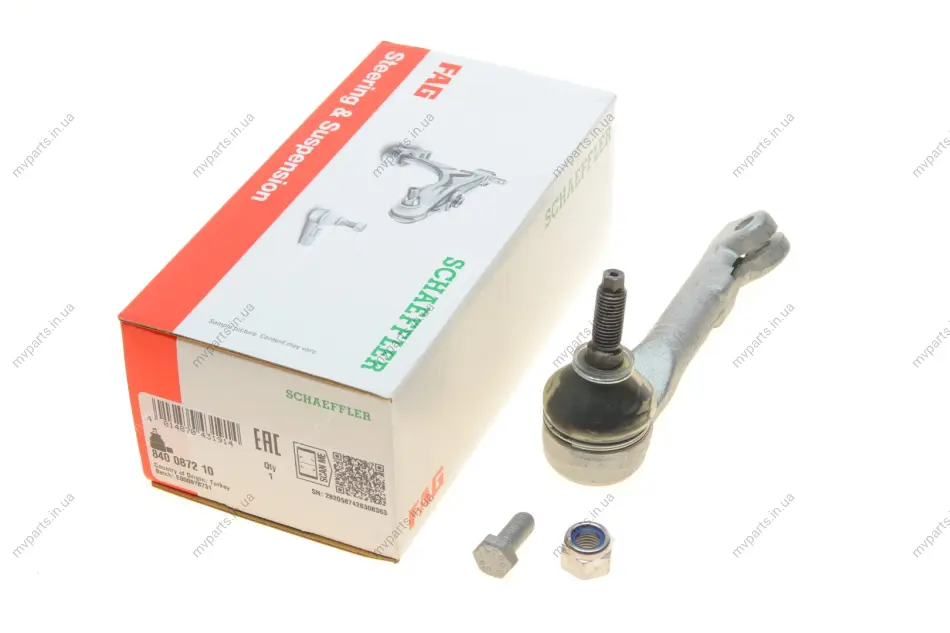Наконечник тяги рульової (R) Renault Kangoo 97- 840 0872 10 FAG 840-0872-10 (фото 1)