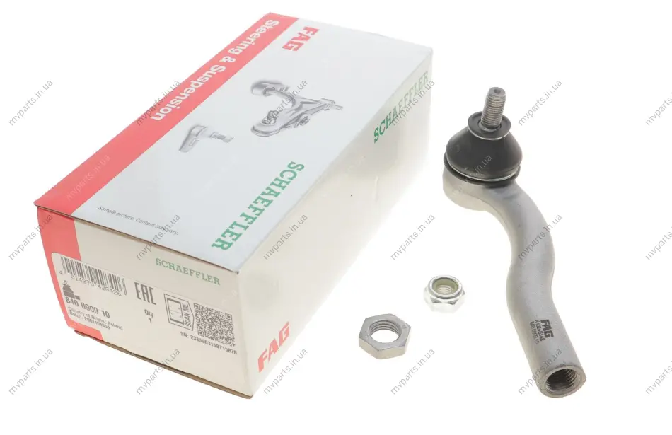 Наконечник тяги рульової (R) Fiat Doblo 01- 840 0909 10 FAG 840-0909-10 (фото 1)