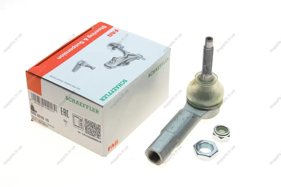 Наконечник тяги рульової Fiat Bravo/Stilo 01-14 840 0910 10 FAG 840-0910-10 (фото 1)