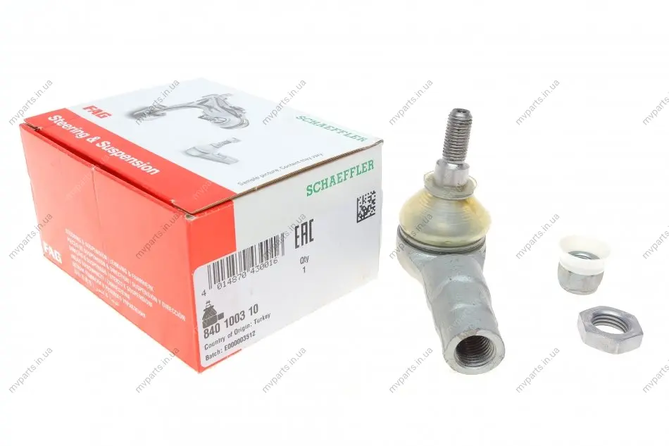 Наконечник тяги рульової Fiat Scudo 96- (13.60mm), Л=П 840 1003 10 FAG 840-1003-10 (фото 1)
