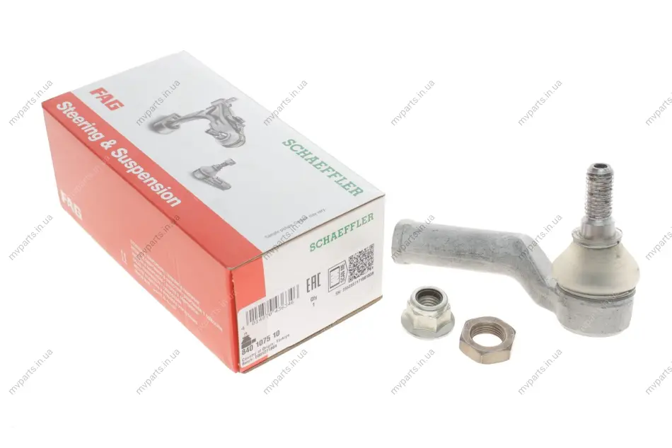 Наконечник тяги рульової (R) Ford Mondeo IV 1.6-2.5 07-/Land Rover Freelander 2, 06- 840 1075 10 FAG 840-1075-10 (фото 1)