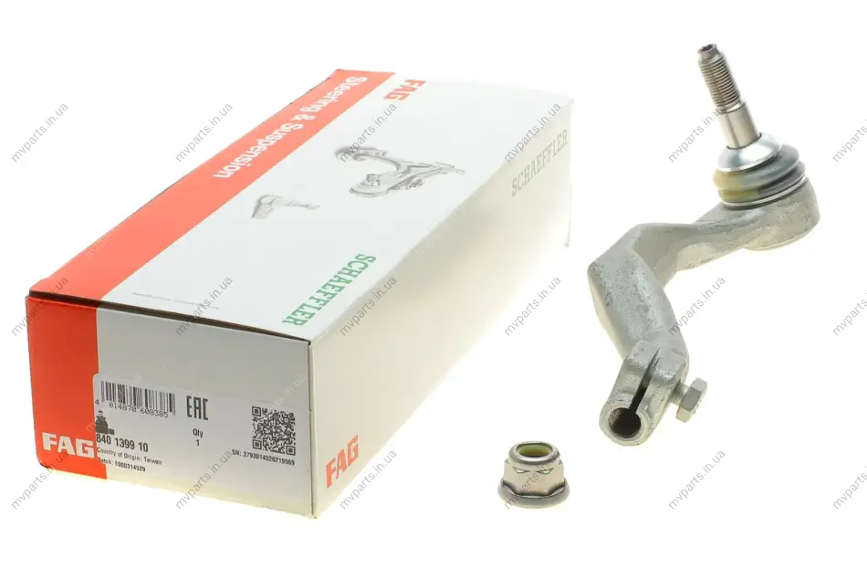 Наконечник тяги рульової (R) BMW 2 (F45/F46)/Mini Clubman/Countryman 1.5-2.0D 13- B37/B38/B47/B48 840 1399 10 FAG 840-1399-10 (фото 1)
