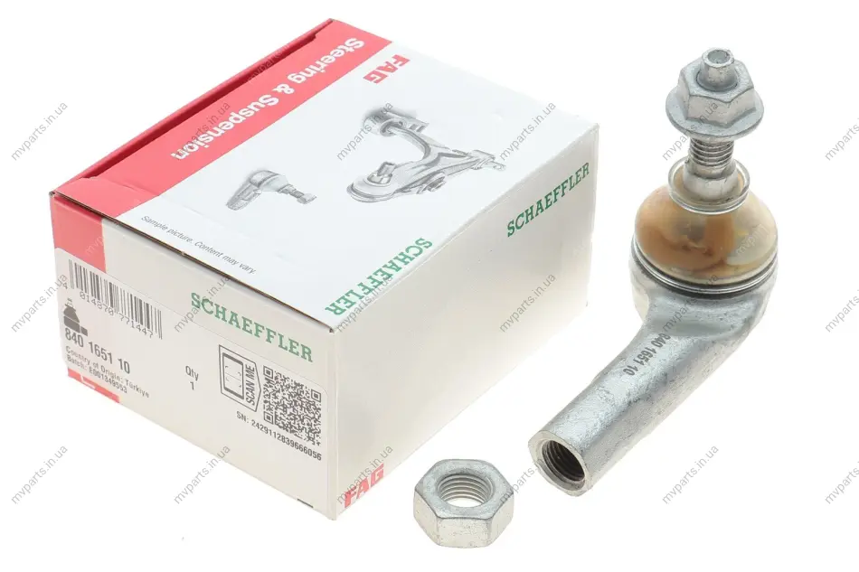 Накінечник тяги рульової (L) Opel Karl 1.0 15-19 840 1651 10 FAG 840-1651-10 (фото 1)