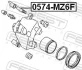 Втулка направляюча супорта передн. MAZDA 6 GG 2002-2008 (вир-во) FEBEST 0574-MZ6F (фото 2)