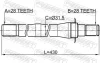 ПІВВІСЬ ПРАВА 28X430X28 KIA, HYUNDAI (вир-во) FEBEST 1212-CM10AT4WD (фото 2)