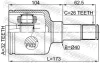 ШРКШ внутрішній лівий 32x40x26, FORD FOCUS C-MAX CAP 2003-2007 (вир-во) FEBEST 2111-CB4LH (фото 2)