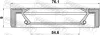 САЛЬНИК ПРИВОДУ 54.65X76.1X9X9, KIA, HYUNDAI(вир-во) FEBEST 95GAY-56760909C (фото 2)