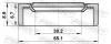 САЛЬНИК OPEL, CHEVROLET 38.2X65.1X6.7X8.9 (вир-во) FEBEST 95GCW-40650709R (фото 2)
