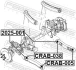 Сайлентблок важеля JEEP GRAND CHEROKEE II 99-05 перед. Міст низ спереду (Вир-во) FEBEST CRAB-038 (фото 2)