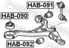 Сайлентблок важеля HONDA ACCORD VII 03-08 перед. Міст низ спереду (Вир-во) FEBEST HAB-090 (фото 2)