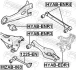 Сайлентблок важеля HYUNDAI ELANTRA, GRAND SANTA FE, i30, i35 00 зад. міст (Вир-во) FEBEST HYAB-ENR3 (фото 2)