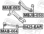 Сайлентблок важеля MITSUBISHI GALANT V 92-96 задн. міст із двох сторін (Вир-во) FEBEST MAB-064 (фото 2)