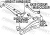 Сайлентблок важеля MITSUBISHI OUTLANDER, LANCER 03- задн. міст верх (Вир-во) FEBEST MAB-CU20UP (фото 2)