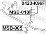 Втулка стабілізатора MITSUBISHI PAJERO SPORT I 98- перед. міст (Вир-во) FEBEST MSB-005 (фото 2)
