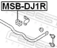 Втулка стабілізатора MITSIBISHI GALANT 03 зад. міст (Вир-во) FEBEST MSB-DJ1R (фото 2)