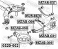 Сайлентблок важеля MAZDA 6 02-07 задн. міст низ (Вир-во) FEBEST MZAB-098 (фото 2)