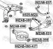 Сайлентблоки важеля MAZDA 6 02-07 задн. міст низ (Вир-во) FEBEST MZAB-098-KIT (фото 2)