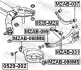 Сайлентблок важеля MAZDA 6 02-07 задн. міст із двох сторін (Вир-во) FEBEST MZAB-099 (фото 2)