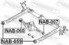 Сайлентблок балки NISSAN ALMERA 00- задн. міст (Вир-во) FEBEST NAB-059 (фото 2)