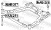 Втулка балки NISSAN JUKE, LEAF, X-RTAIL, RENAULT KOLEOS 07 перед. міст (Вир-во) FEBEST NAB-281 (фото 2)