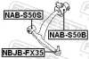 Сайлентблок важеля INFINITI FX35, FX45 03-08 перед. міст (Вир-во) FEBEST NAB-S50S (фото 2)