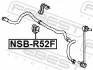 Втулка стабілізатора NISSAN PATHFINDER IV 12- перед. міст (Вир-во) FEBEST NSB-R52F (фото 2)