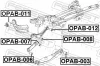 Сайлентблок важеля OPEL INSIGNIA A, B 08- зад. міст (Вир-во) FEBEST OPAB-003 (фото 2)