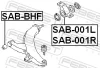 Сайлентблок важеля SUBARU FORESTER, IMPREZA, LEGACY 89-08 перед. міст низ зліва (Вир-во) FEBEST SAB-001L (фото 2)