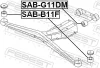 САЙЛЕНТБЛОК ПОДУШКИ ДИФЕРЕНЦІАЛУ SUBARU (вир-во) FEBEST SAB-B11F (фото 2)