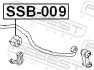 Втулка стабілізатора SUBARU FORESTER, IMPREZA, LEGACY 92-08 перед. міст (Вир-во) FEBEST SSB-009 (фото 2)