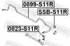 Втулка стабілізатора SUBARU FORESTER, IMPREZA 92-08 зад. міст (Вир-во) FEBEST SSB-S11R (фото 2)