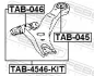Сайлентблок важеля LEXUS ES, RX, TOYOTA CAMRY 01-12 перед. міст із двох сторін (Вир-во) FEBEST TAB-045 (фото 2)