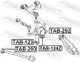 Сайлентблок TOYOTA LAND CRUISER, LEXUS GS 99 - задн. міст із двох сторін (Вир-во) FEBEST TAB-124Z (фото 2)