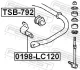 Втулка стабілізатора TOYOTA CARINA, LAND CRUISER, CARINA 78-09 задн. міст (Вир-во) FEBEST TSB-792 (фото 2)