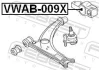 Сайлентблок важеля AUDI A3, SEAT LEON, VW TOURAN, SKODA FABIA 99 перед. міст низ (Вир-во) FEBEST VWAB-009X (фото 2)