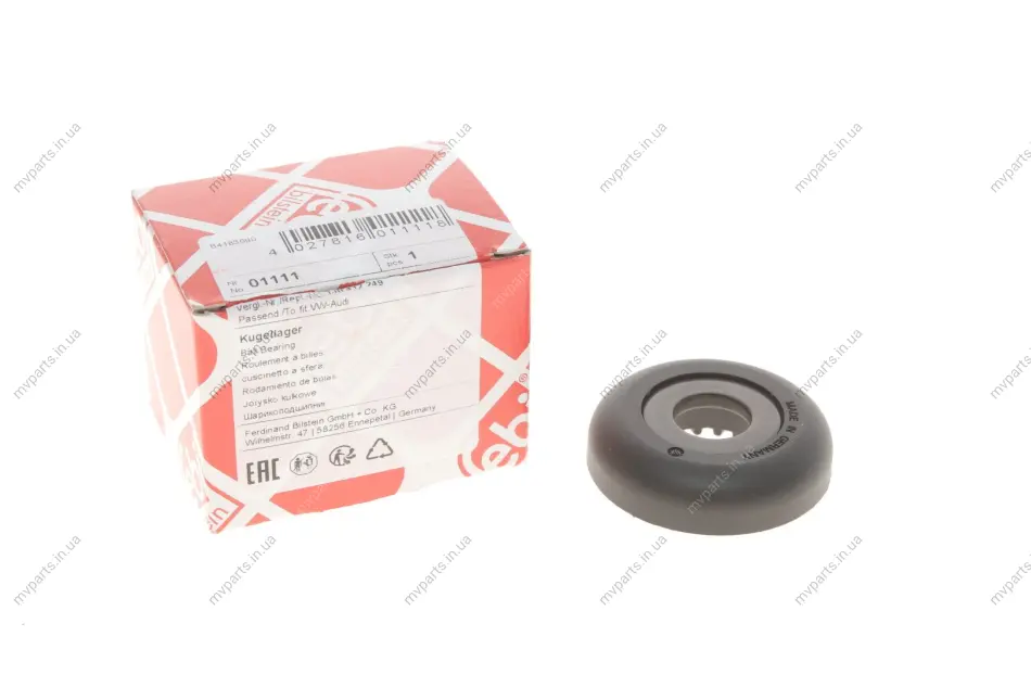 Підшипник амортизатора (переднього) опорний Smart/VW Caddy II FEBI BILSTEIN 01111 (фото 1)
