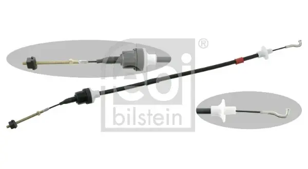 Трос зчеплення Opel Combo/Astra F/Kadett E 84-05 (815/483 мм) FEBI BILSTEIN 04197 (фото 1)