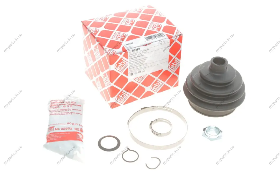 Пильник ШРКШ (зовнішній) VW Golf I/Passat 1.3-2.0/1.5D 73-97/Audi 80 73-91(21x79x79) (к-кт) FEBI BILSTEIN 08299 (фото 1)