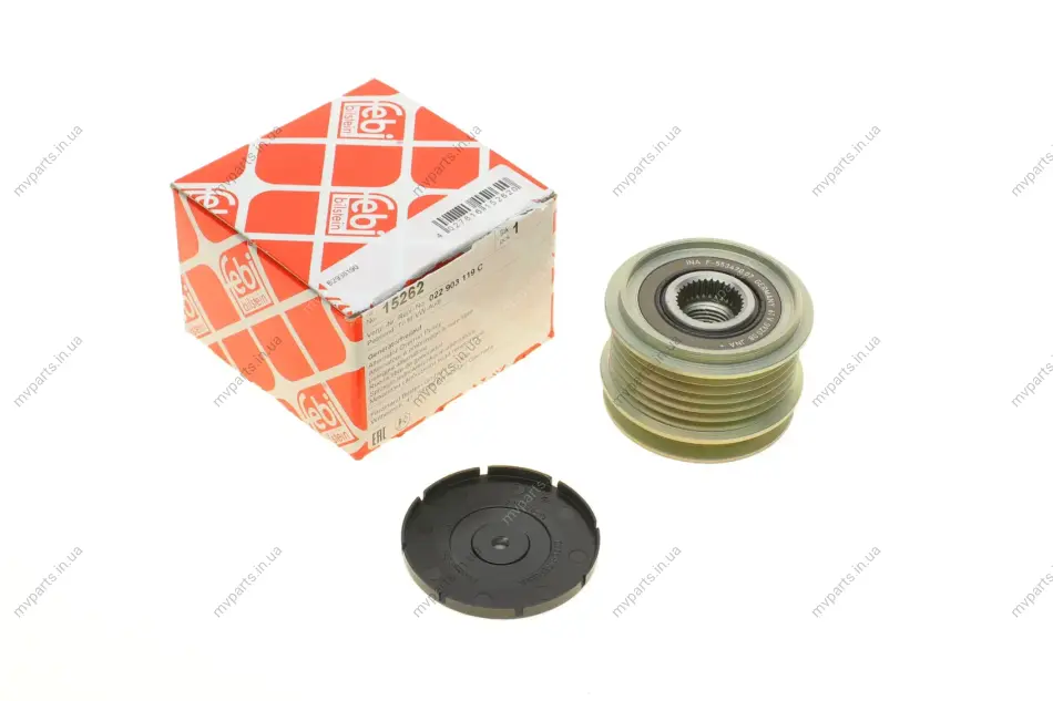 Шків генератора VW T5 1.9-2.0 TDI/Caddy VI 1.6/2.0 TDI/Crafter 2.0-2.5TDI 98- FEBI BILSTEIN 15262 (фото 1)